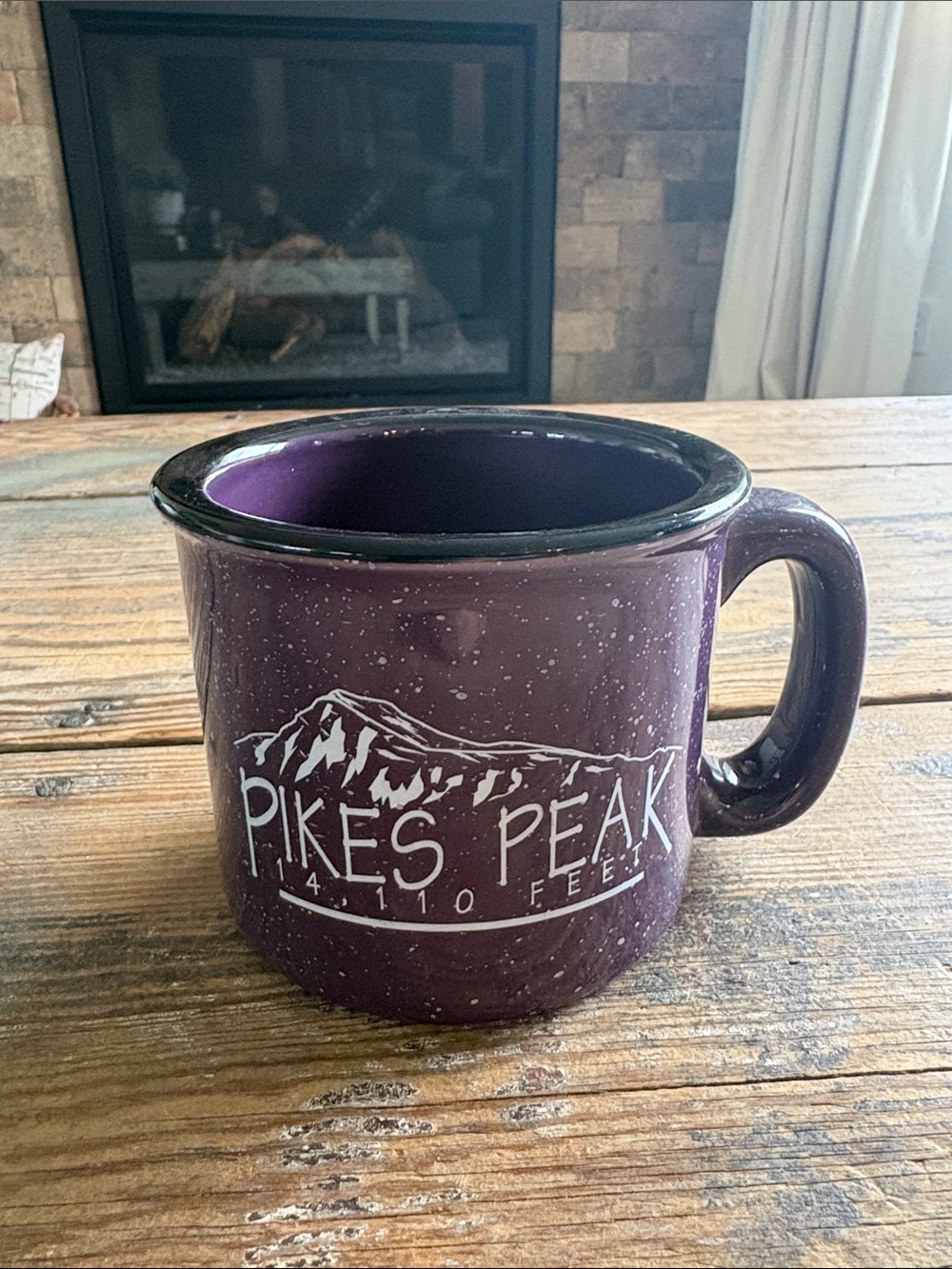 Pikes Peak Ceramic Camp-Style Mug